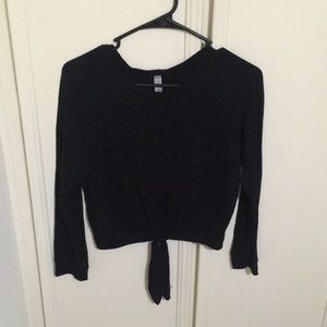 Long Sleeve Tie Shirt